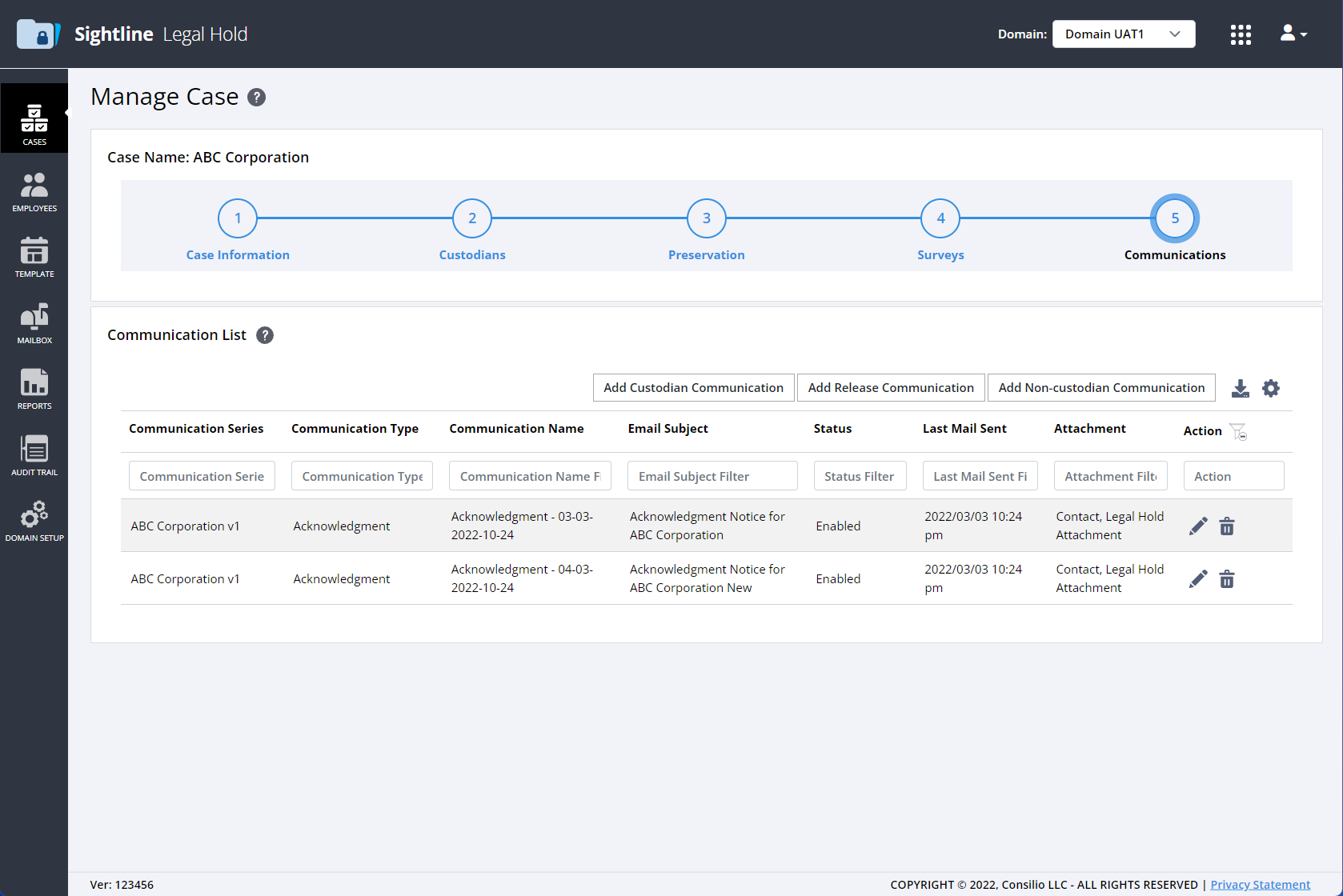 Sightline Legal Hold