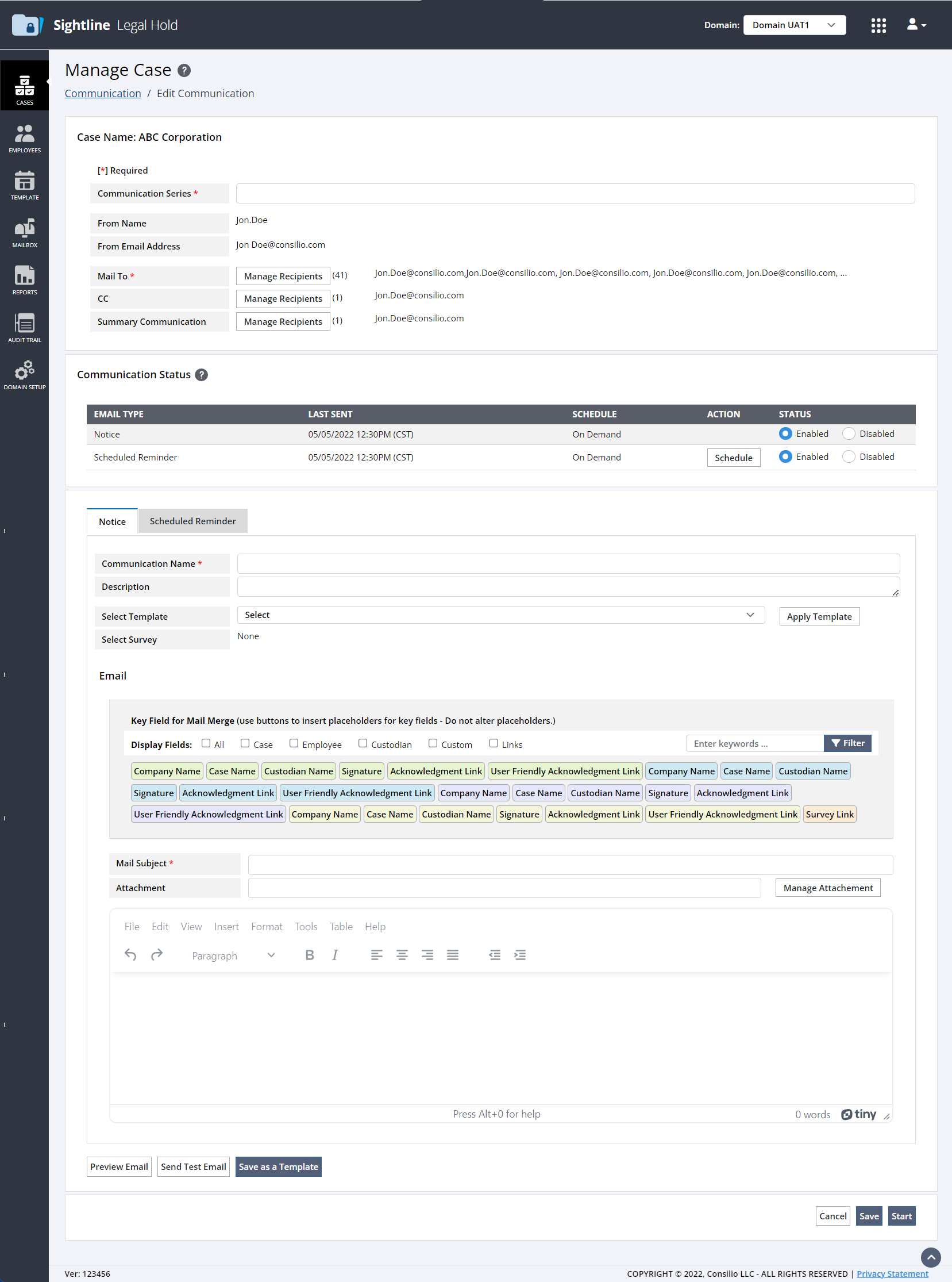 Sightline Legal Hold